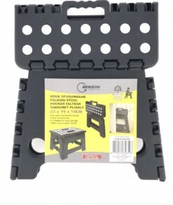 Opvouwbare Kruk - Keukentrap - Zwart -Schoonmaakproducten Winkel 1010x1200 1