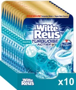Witte Reus Turquoise Actief Toiletblok - Pacific - WC Blokjes Voordeelverpakking - 10 Stuks