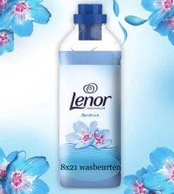 LENOR APRILFRIS WASVERZACHTER -8X21 WASBEURTEN-ST 525ML -Schoonmaakproducten Winkel 1078x1200