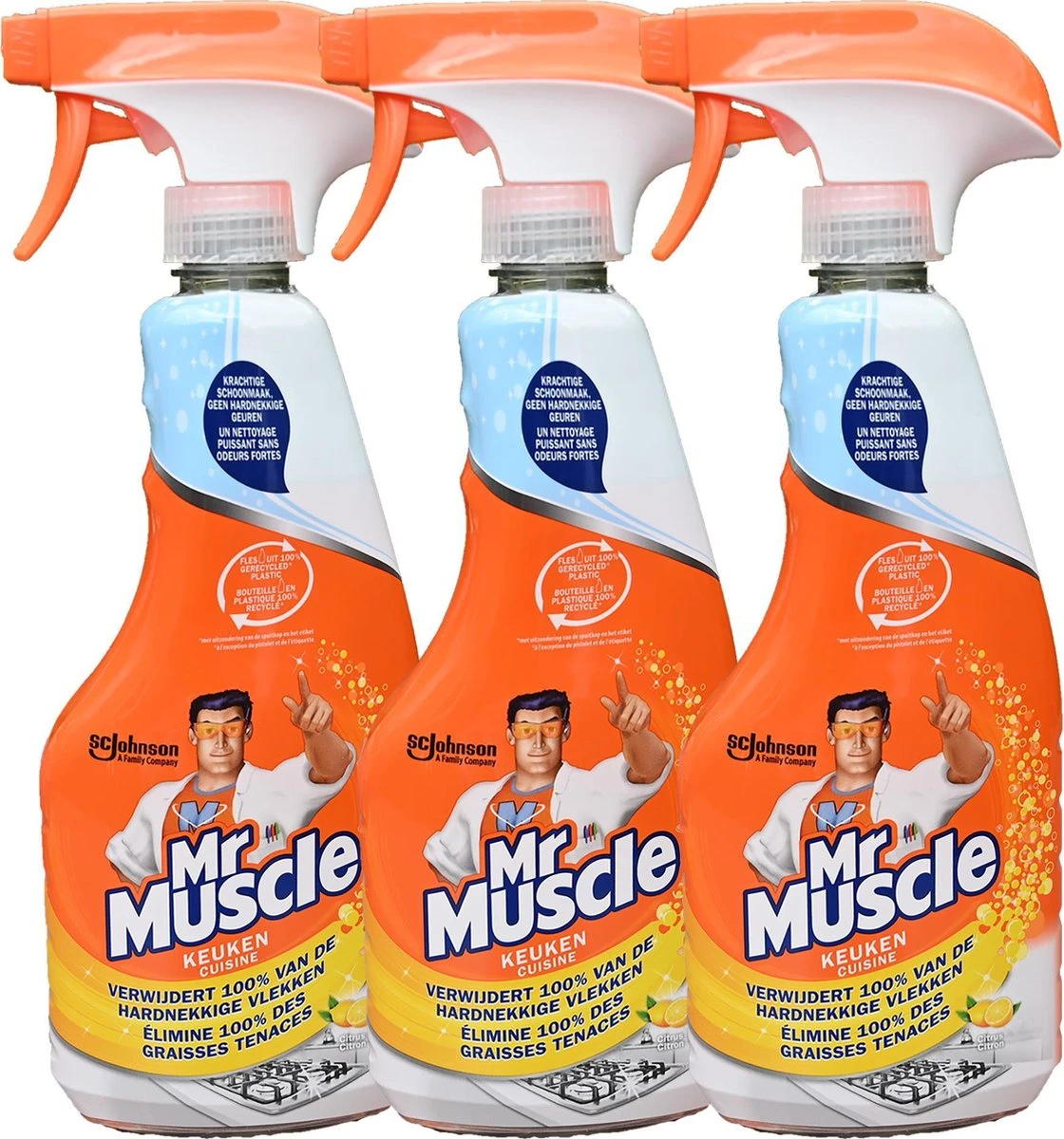 3 X Mr Muscle Keuken Reiniger Spray - Keukenreiniger - 3 X 500ml