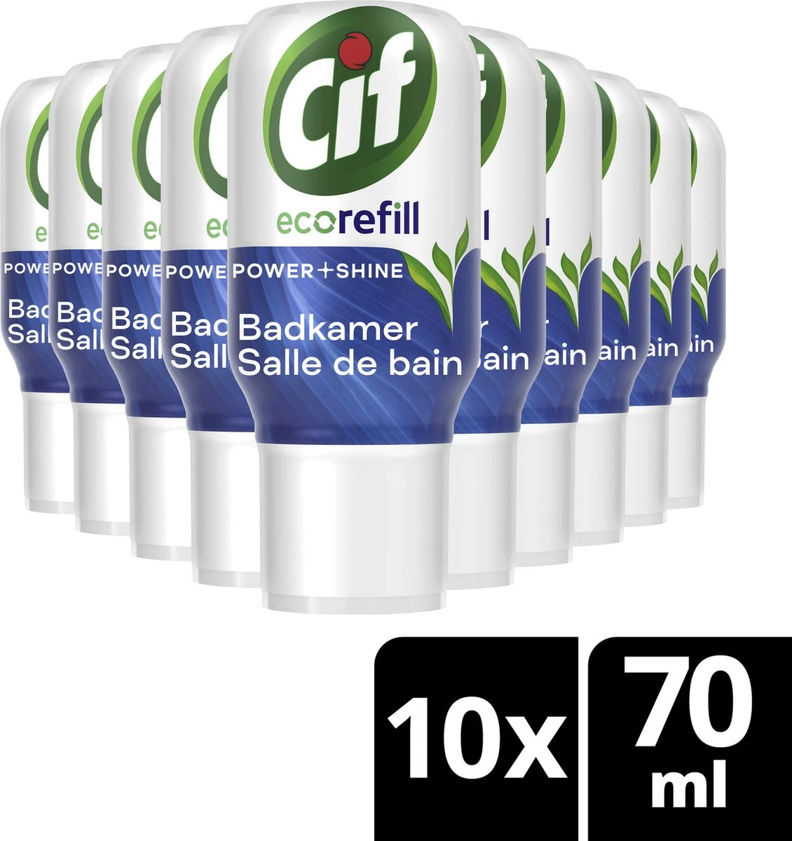 Cif Power & Shine Badkamer Ecorefill Capsule - 10 x 70 ml - Voordeelverpakking Cif Power & Shine Badkamer Ecorefill Capsule - 10 X 70 Ml - Voordeelverpakking -Schoonmaakproducten Winkel 1130x1200 1