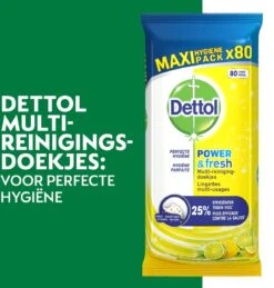 Dettol - 320 Schoonmaakdoekjes Power & Fresh - Citrus 2x80 - Oceanfris 2x80 -Schoonmaakproducten Winkel 1146x1200 3