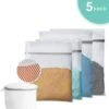 ForDig Wasnet Waszakjes (5 Stuks) Voor Lingerie En Fijne Was - Geschikt Voor Wasmachine - Met Rits - Wit -Schoonmaakproducten Winkel 1147x1200 6
