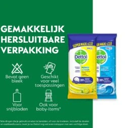 Dettol - 440 Schoonmaakdoekjes Power & Fresh - Citrus 220 Stuks - Oceaan 220 Stuks - Voordeelverpakking -Schoonmaakproducten Winkel 1165x1200 5