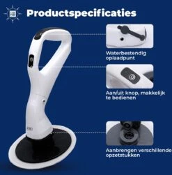 B-care Elektrische Schoonmaakborstel - 4 Opzetstukken - Wasborstel - Poetsmachine - Schrobborstel - Handborstel - Werkborstel - Schrobber - Boorborstel - Schoonmaakmiddelen - Reinigingsborstel -Schoonmaakproducten Winkel 1182x1200 3