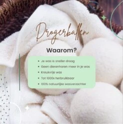 Geniet Van Gemak® | Herbruikbare Wollen Drogerballen | Wasbollen | Schaapswol | Duurzame En Energiebesparende Wasballen | 6 XL Drogerballen -Schoonmaakproducten Winkel 1195x1200 1