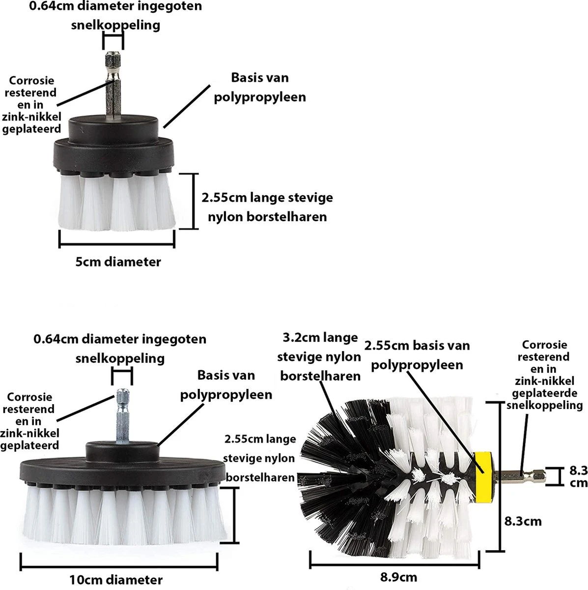 Kibani 9 delige borstelset voor boormachine - Wit, Rood, Geel - Voor wielen, tapijt, bekleding, beton en steen | schrobborstel – boorborstel – schuurborstel - borstel boormachine – schoonmaakborstel – reinigingsborstel – tapijtreiniger - borstelset Kibani 9 Delige Borstelset Voor Boormachine - Wit, Rood, Geel - Voor Wielen, Tapijt, Bekleding, Beton En Steen | Schrobborstel – Boorborstel – Schuurborstel - Borstel Boormachine – Schoonmaakborstel – Reinigingsborstel – Tapijtreiniger - Borstelset -Schoonmaakproducten Winkel 1197x1200 8