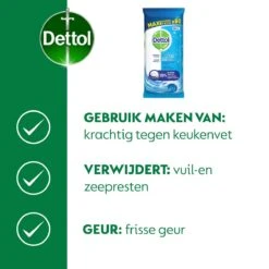 Dettol - Power & Fresh - Schoonmaakdoekjes - Oceaanfris - 4 X 80 Doekjes 4 Dettol - Power & Fresh - Schoonmaakdoekjes - Oceaanfris - 4 X 80 Doekjes -Schoonmaakproducten Winkel 1199x1200 1