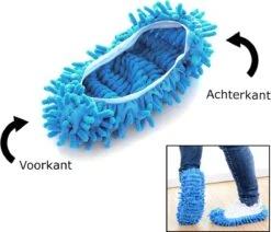 Merkloos Dweil Schoenen Vloermop (Blauw) - Vaatdoek - Keukendoek - Droogdoek - Microvezeldoek - Microvezel Doek - Microfiber Dweil - Multifunctioneel - Voor Vloer, Ramen En Auto | 1 Paar -Schoonmaakproducten Winkel 1200x1030