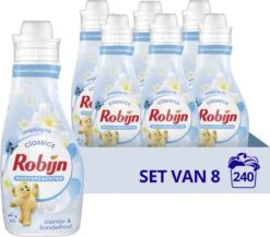 Robijn Jasmijn & Sandelhout Wasverzachter - 8 X 30 Wasbeurten- Voordeelverpakking 13 Robijn Jasmijn & Sandelhout Wasverzachter - 8 X 30 Wasbeurten- Voordeelverpakking -Schoonmaakproducten Winkel 1200x1053 3