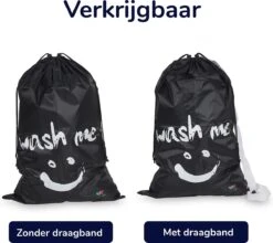 Wonair - Waszak Groot - 60x90cm - Zwart - Met Trekkoord En Draagband -Schoonmaakproducten Winkel 1200x1069 1