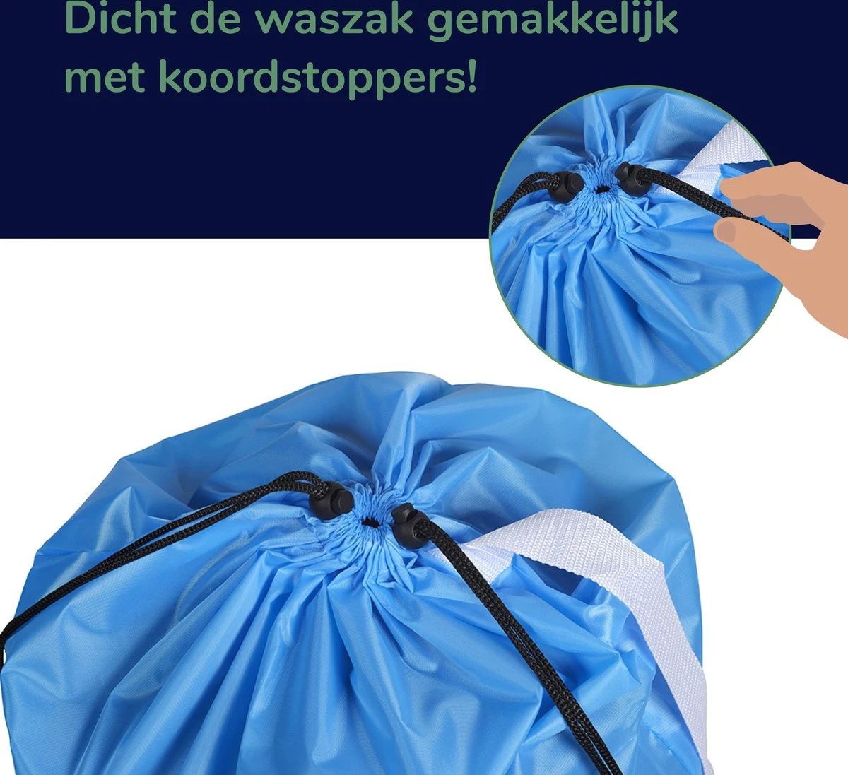 Wonair - Grote waszak - 60x90cm - Hemelsblauw - Met trekkoord en draagband Wonair - Grote Waszak - 60x90cm - Hemelsblauw - Met Trekkoord En Draagband -Schoonmaakproducten Winkel 1200x1097 2