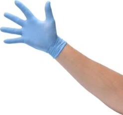 100x Nitril (Nitrile) Wegwerp Handschoenen - Blauw - Latex Vrij - Ongepoederd - Maat L -Schoonmaakproducten Winkel 1200x1115 1