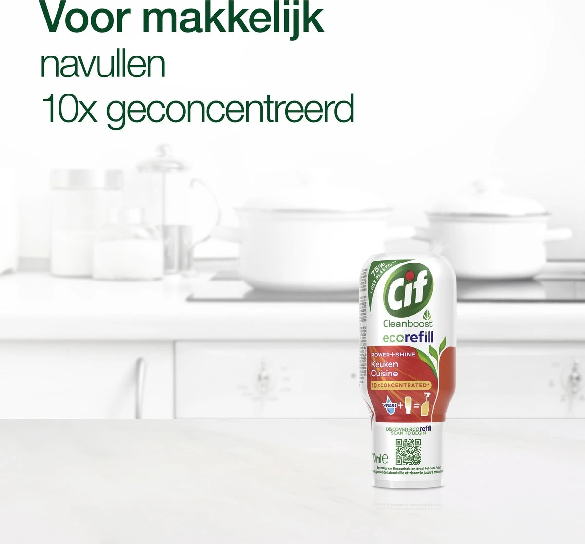 Cif CleanBoost Power & Shine Keuken Ecorefill Capsules - 10 x 70 ml - Voordeelverpakking Cif CleanBoost Power & Shine Keuken Ecorefill Capsules - 10 X 70 Ml - Voordeelverpakking -Schoonmaakproducten Winkel 1200x1117 1