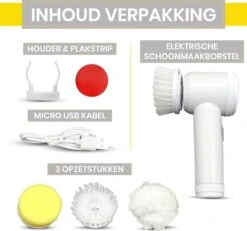 Lenga Elektrische Schoonmaakborstel - 5 In 1 Borstel - Oplaadbaar - Wasborstel - Schoonmaakmiddelen - Schrobborstels -Schoonmaakproducten Winkel 1200x1123 6