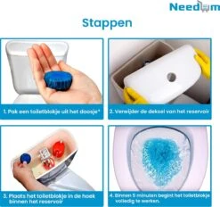 Needum ® Toiletblokjes Voor Inbouwreservoirs – WC-blokjes – Toiletblokken In Een Voordeelverpakking – 30 Stuks -Schoonmaakproducten Winkel 1200x1129 2
