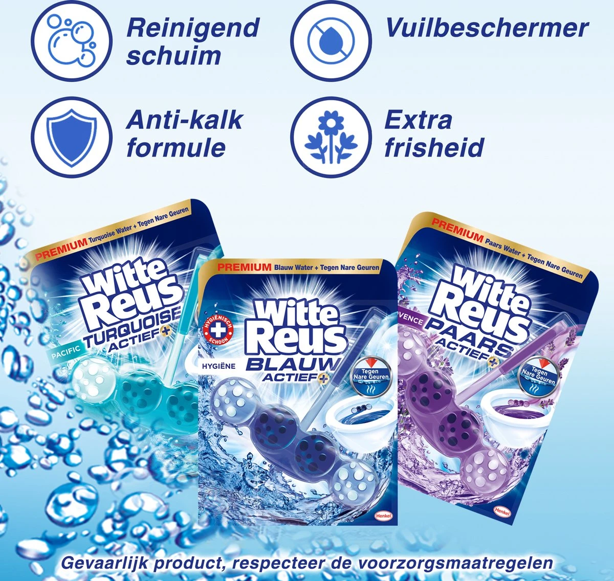 Witte Reus Turquoise Actief Toiletblok - Pacific - WC Blokjes Voordeelverpakking - 10 stuks Witte Reus Turquoise Actief Toiletblok - Pacific - WC Blokjes Voordeelverpakking - 10 Stuks -Schoonmaakproducten Winkel