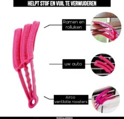 Jaloezie Reiniger - Lamellen Reiniger - Plumeau - Roze - Inclusief Voegenreiniger 4 Jaloezie Reiniger - Lamellen Reiniger - Plumeau - Roze - Inclusief Voegenreiniger -Schoonmaakproducten Winkel 1200x1145