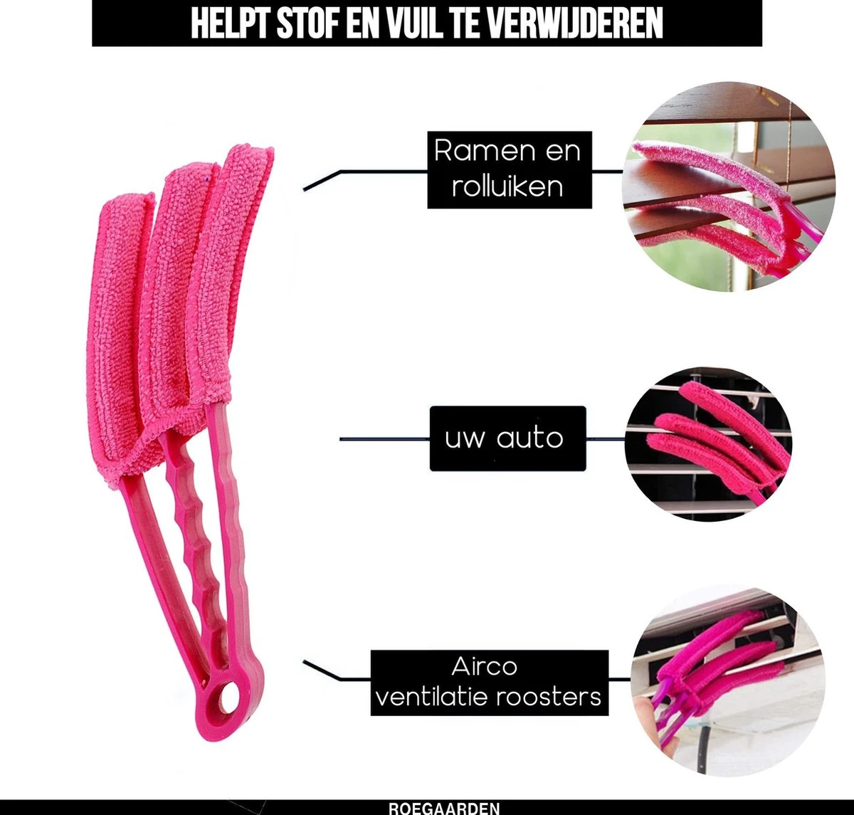 Jaloezie reiniger - Lamellen reiniger - Plumeau - Roze - Inclusief voegenreiniger Jaloezie Reiniger - Lamellen Reiniger - Plumeau - Roze - Inclusief Voegenreiniger -Schoonmaakproducten Winkel