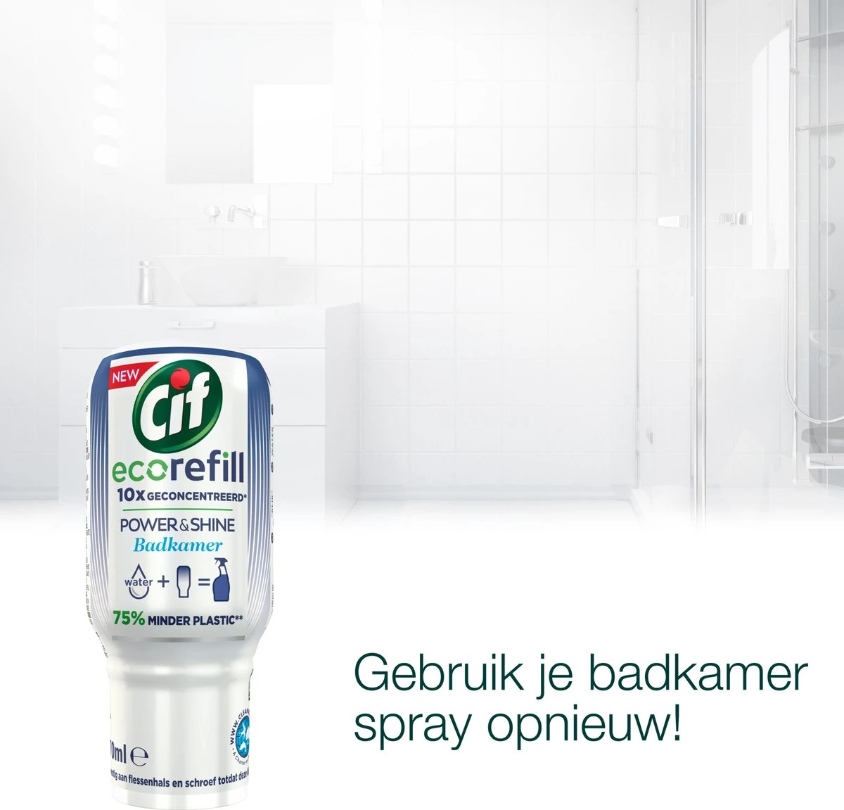 Cif Power & Shine Badkamer Ecorefill Capsule - 10 x 70 ml - Voordeelverpakking Cif Power & Shine Badkamer Ecorefill Capsule - 10 X 70 Ml - Voordeelverpakking -Schoonmaakproducten Winkel 1200x1151 1