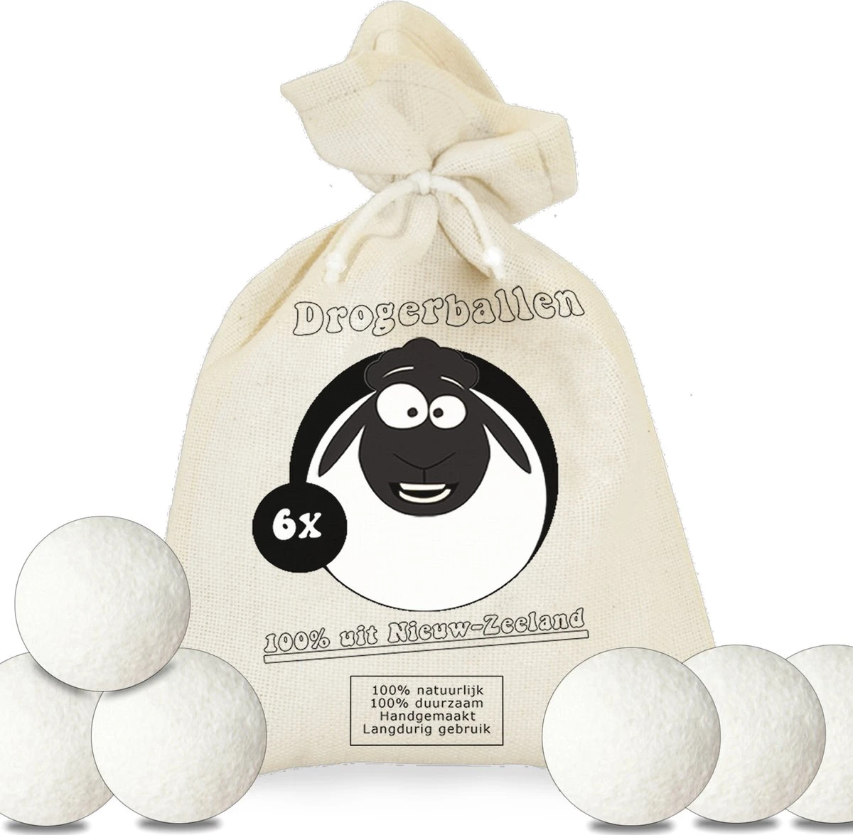 Drogerballen Wol XL 6 stuks - Duurzaam - Wasverzachter - Drogerbollen - Wasdrogerballen - Wasbollen Merkloos Drogerballen Wol XL 6 Stuks - Duurzaam - Wasverzachter - Drogerbollen - Wasdrogerballen - Wasbollen -Schoonmaakproducten Winkel 1200x1175 5