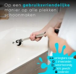 Merkloos Scrubclean Elektrische Schoonmaakborstel-7 In 1 Schrobber Met Steel-2 Standen Poetsmachine-max 130cm-badkamer/keuken/auto +gratis Houder -Schoonmaakproducten Winkel 1200x1180 4