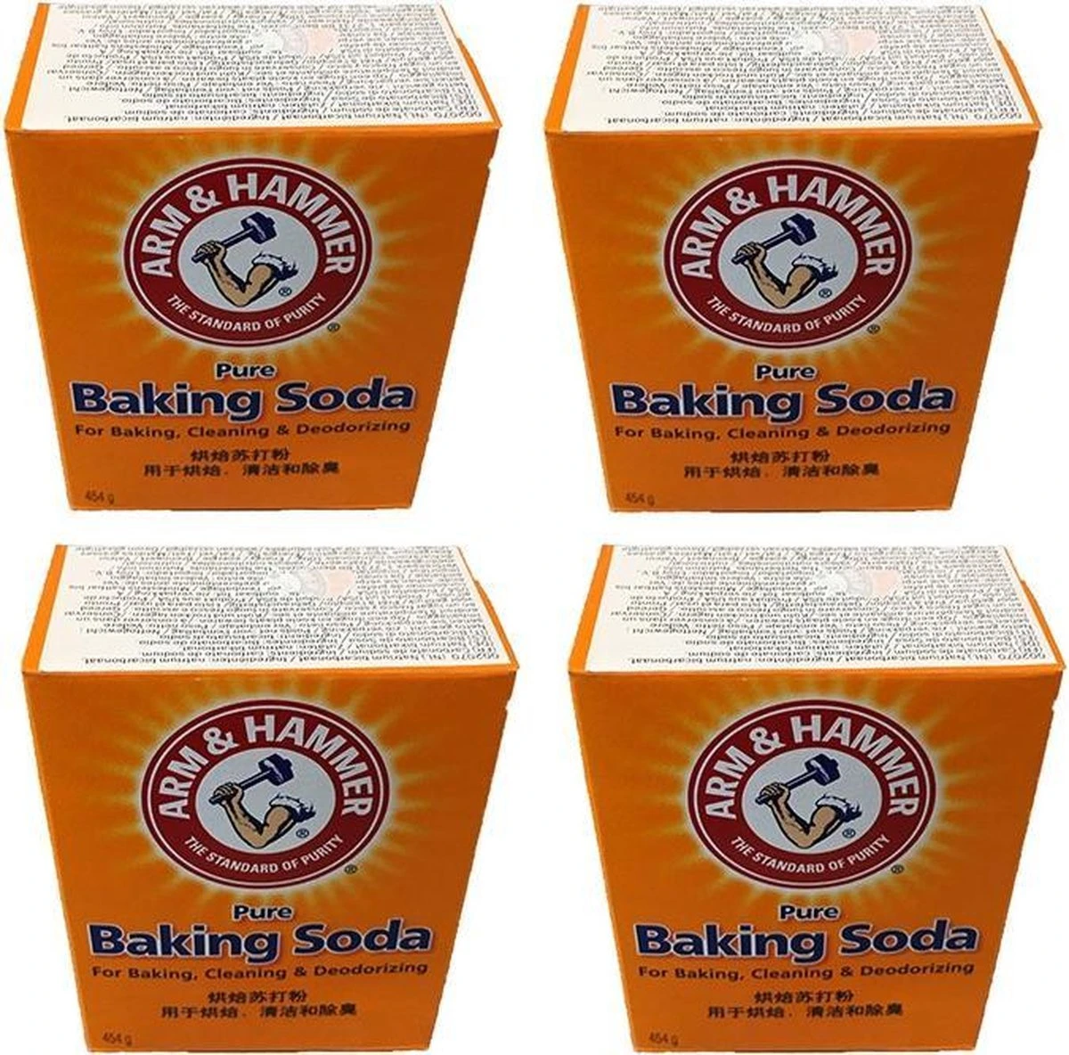 Baking Soda, ARM & HAMMER, 454 gram, 4 stuks Baking Soda, ARM & HAMMER, 454 Gram, 4 Stuks -Schoonmaakproducten Winkel 1200x1184 1