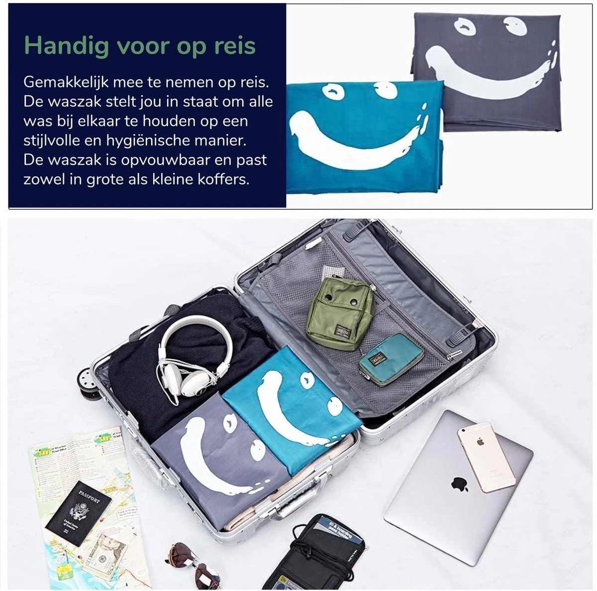 Wonair - Grote waszak - 60x90cm - Hemelsblauw - Met trekkoord en draagband Wonair - Grote Waszak - 60x90cm - Hemelsblauw - Met Trekkoord En Draagband -Schoonmaakproducten Winkel 1200x1189 1