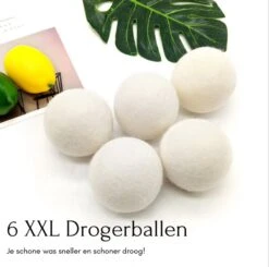Geniet Van Gemak® | Herbruikbare Wollen Drogerballen | Wasbollen | Schaapswol | Duurzame En Energiebesparende Wasballen | 6 XL Drogerballen -Schoonmaakproducten Winkel 1200x1191 8