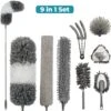NovaBeau Plumeau Met Telescoopsteel – Microvezel Ragebol Uitschuifbaar - 9-delig Duster Set Met Voegenborstel – RVS Stoffer – Grijs Chenille Borstel – Wasbaar En Draaibaar -Schoonmaakproducten Winkel 1200x1192 5