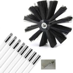 Kibani Schoorsteenborstel 9 Meter - Schoorsteenreiniger - Schoorsteenveger - Schoorsteenveegset - Schoorsteen Borstel - Veegkit - Borstelset Voor Boormachine - Boormachine -Schoonmaakproducten Winkel 1200x1197 30