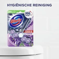 Glorix Power 5 Toiletblokken - Lavendel - 9 Stuks - Voordeelverpakking -Schoonmaakproducten Winkel 1200x1200 101