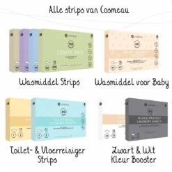 Cosmeau Wasstrips 60 Wasbeurten Lavendel Wasmiddel Wasvellen Wasdoekjes Detergent Sheets Eco Laundry Strips - Biologisch Cosmo Cosmea Kosmo -Schoonmaakproducten Winkel 1200x1200 1274