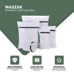 STACK Waszakken | Set Van 5 Waszakjes Met Rits - Waszak - Wasnet - Kledingzakjes - BH Was Zakjes - Laundry Bag Set Voor Ondergoed - Kleding - Delicaat Wasgoed - Wasmachine Zakjes - Wasgoed -Schoonmaakproducten Winkel 1200x1200 1451