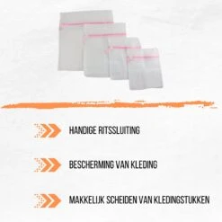 Merkloos Orange85 Waszakken 4 Stuks - 4 Maten - Lingerie - Bh - Schoenen - Schoenen -Schoonmaakproducten Winkel 1200x1200 1481