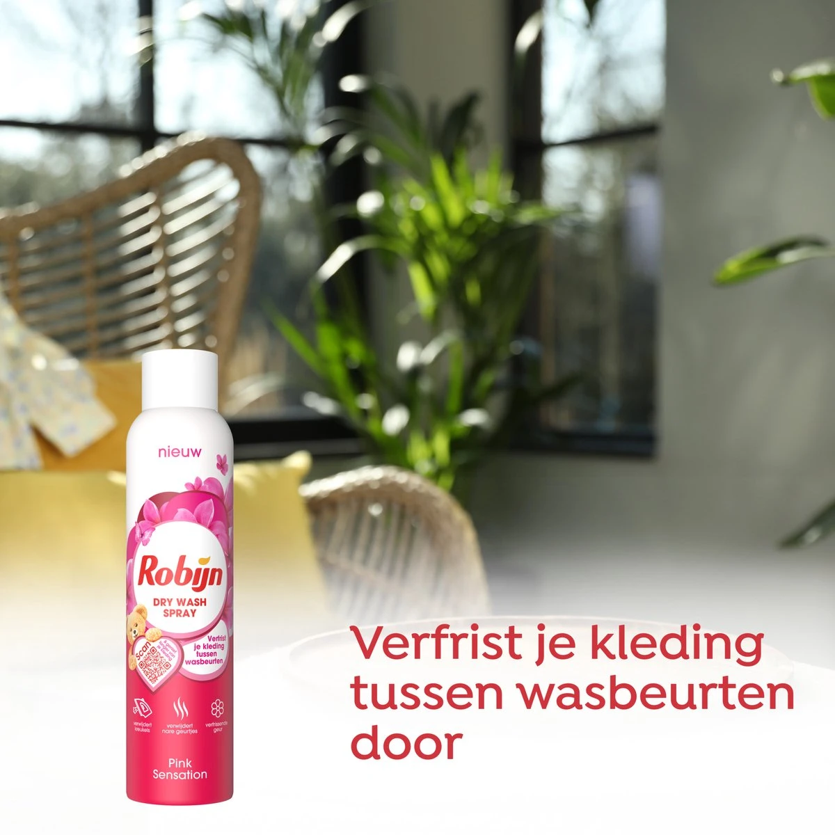 Robijn Pink Sensation Dry Wash Spray - 2 x 200 ml - Voordeelverpakking Robijn Pink Sensation Dry Wash Spray - 2 X 200 Ml - Voordeelverpakking -Schoonmaakproducten Winkel 1200x1200 1529