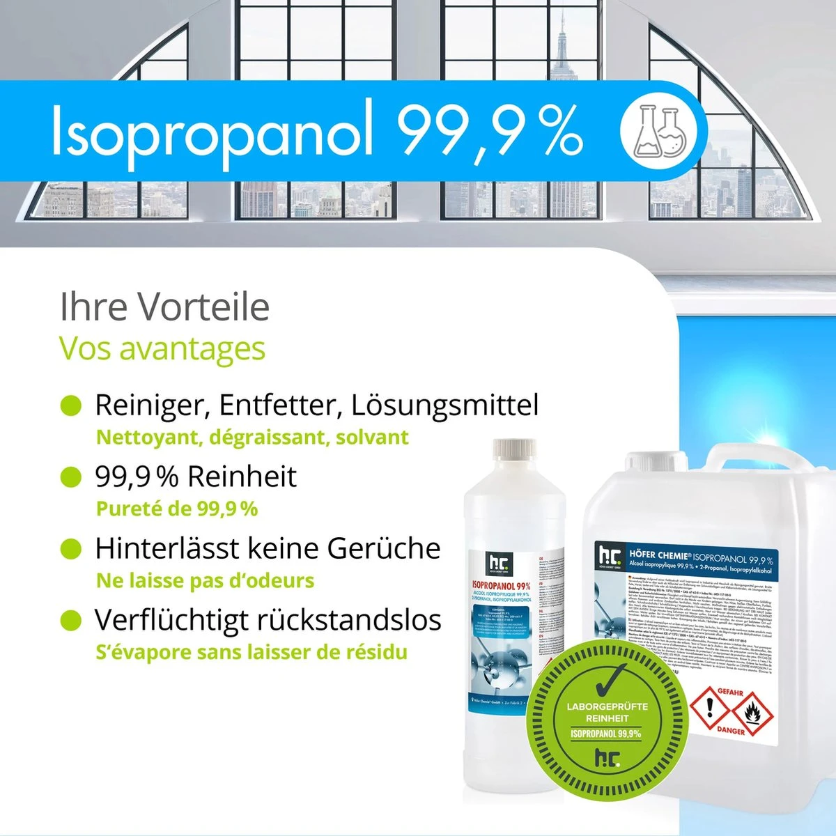 Isopropyl Alcohol - Isopropanol - IPA - Isopropyl - 99,9% Zuiver - 1000ml - Inclusief Trechter Isopropyl Alcohol - Isopropanol - IPA - Isopropyl - 99,9% Zuiver - 1000ml - Inclusief Trechter -Schoonmaakproducten Winkel 1200x1200 17