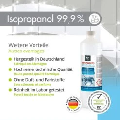 Isopropyl Alcohol - Isopropanol - IPA - Isopropyl - 99,9% Zuiver - 1000ml - Inclusief Trechter 6 Isopropyl Alcohol - Isopropanol - IPA - Isopropyl - 99,9% Zuiver - 1000ml - Inclusief Trechter -Schoonmaakproducten Winkel 1200x1200 18