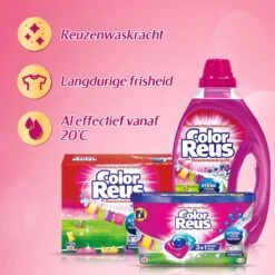 Color Reus Power Caps Wascapsules - Wasmiddel Capsules - Voordeelverpakking - 52 Wasbeurten -Schoonmaakproducten Winkel 1200x1200 1882