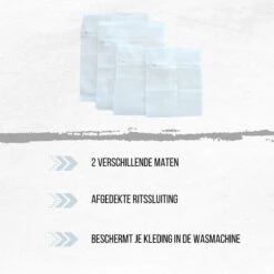 Orange85 Waszak - 4-Delige Set - Lingerie - Bh - Kleding - Met Ritssluiting - Waszakje - Groot - Klein - Wasgoed - Wasmachine - Wasnet - Polyester - Laundry Bag -Schoonmaakproducten Winkel 1200x1200 2081