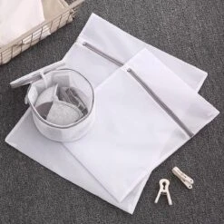 Merkloos Waszak 4 Delig - 1x Groot (50x60 Cm) - 1x Middel ( 40x50cm) - 1x Normaal (30x40cm) - 1x BH (17x15cm) -Schoonmaakproducten Winkel 1200x1200 2085