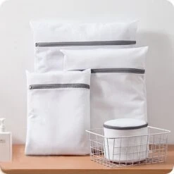 Merkloos Waszak 4 Delig - 1x Groot (50x60 Cm) - 1x Middel ( 40x50cm) - 1x Normaal (30x40cm) - 1x BH (17x15cm) -Schoonmaakproducten Winkel 1200x1200 2089