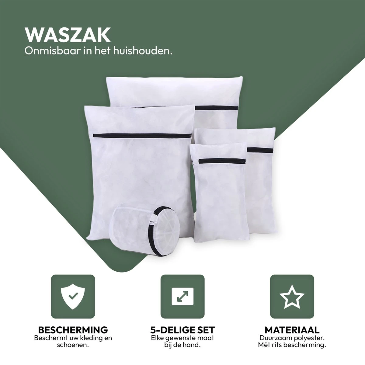 Waszakken | Set van 5 Waszakjes met Rits - Waszak - Wasnet - Kledingzakjes - BH Was Zakjes - Laundry Bag Set voor Ondergoed - Kleding - Delicaat Wasgoed - Wasmachine Zakjes - Wasgoed Merkloos Waszakken | Set Van 5 Waszakjes Met Rits - Waszak - Wasnet - Kledingzakjes - BH Was Zakjes - Laundry Bag Set Voor Ondergoed - Kleding - Delicaat Wasgoed - Wasmachine Zakjes - Wasgoed -Schoonmaakproducten Winkel 1200x1200 2102