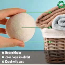 Merkloos Drogerballen Wol XL 6 Stuks - Duurzaam - Wasverzachter - Drogerbollen - Wasdrogerballen - Wasbollen 4 Merkloos Drogerballen Wol XL 6 Stuks - Duurzaam - Wasverzachter - Drogerbollen - Wasdrogerballen - Wasbollen -Schoonmaakproducten Winkel 1200x1200 2105