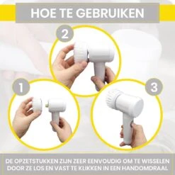 Lenga Elektrische Schoonmaakborstel - 5 In 1 Borstel - Oplaadbaar - Wasborstel - Schoonmaakmiddelen - Schrobborstels -Schoonmaakproducten Winkel 1200x1200 2239