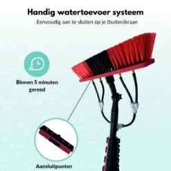 Cleanlix Telescoopsteel Met Borstel - Met Waterdoorvoer - Telescopische Wasborstel - Ramenwassen - Uitschuifbaar Tot 9 Meter -Schoonmaakproducten Winkel 1200x1200 2417