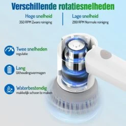Elektrische Schoonmaakborstel - Schrobborstel - Handborstel - Schuurborstel - Schrobber - Badkamer - Toilet - Keuken -Schoonmaakproducten Winkel 1200x1200 2573
