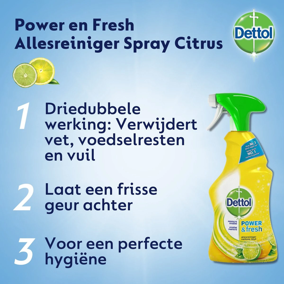 Dettol - Power & Fresh - Allesreinger Spray - Citrus - 6 x 500 ml Dettol - Power & Fresh - Allesreinger Spray - Citrus - 6 X 500 Ml -Schoonmaakproducten Winkel 1200x1200 380