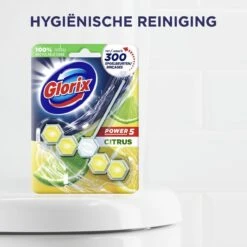 Glorix Power 5 Toiletblokken - Citroen - 9 Stuks - Voordeelverpakking -Schoonmaakproducten Winkel 1200x1200 491