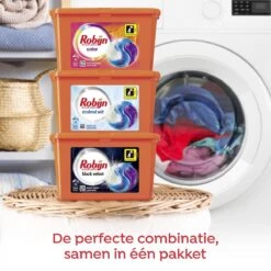 Robijn Color Black Velvet En Stralend Wit 3-in-1 Wascapsules Pakket - 3 X 15 Wasbeurten - Voordeelverpakking -Schoonmaakproducten Winkel 1200x1200 625